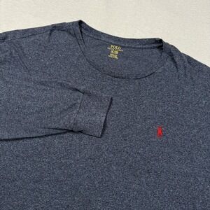 Polo Ralph‎ Lauren Shirt Mens XL Long Sleeve Crewneck Red Pony Pullover Casual